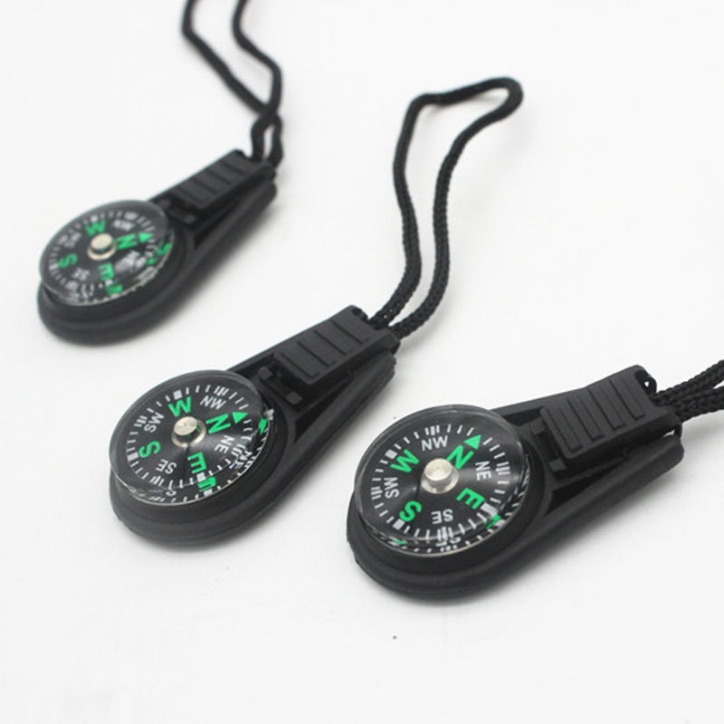 Compact Mini Compass Survival Keychain for Camping Hiking and Outdoor Navigation