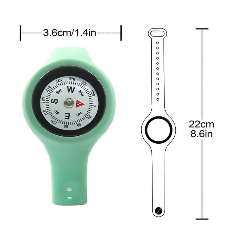 Outdoor Wrist Compass Waterproof Survival Watch Band Precision Navigation Tool 6
