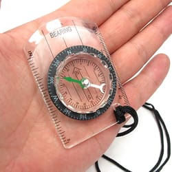 professional military lensatic compass with map scale navigation tool for hiking survival and outdoor adventure