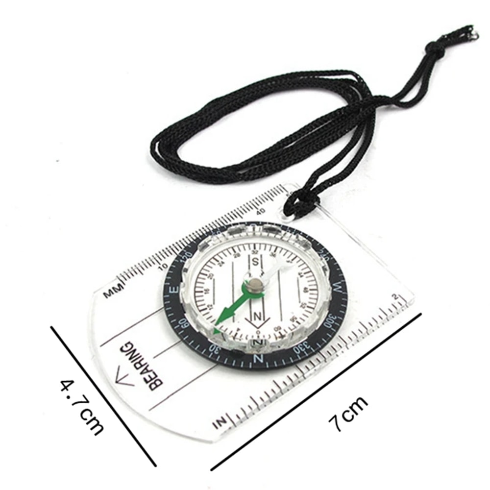 Professional Military Lensatic Compass with Map Scale Navigation Tool for Hiking Survival and Outdoor Adventure