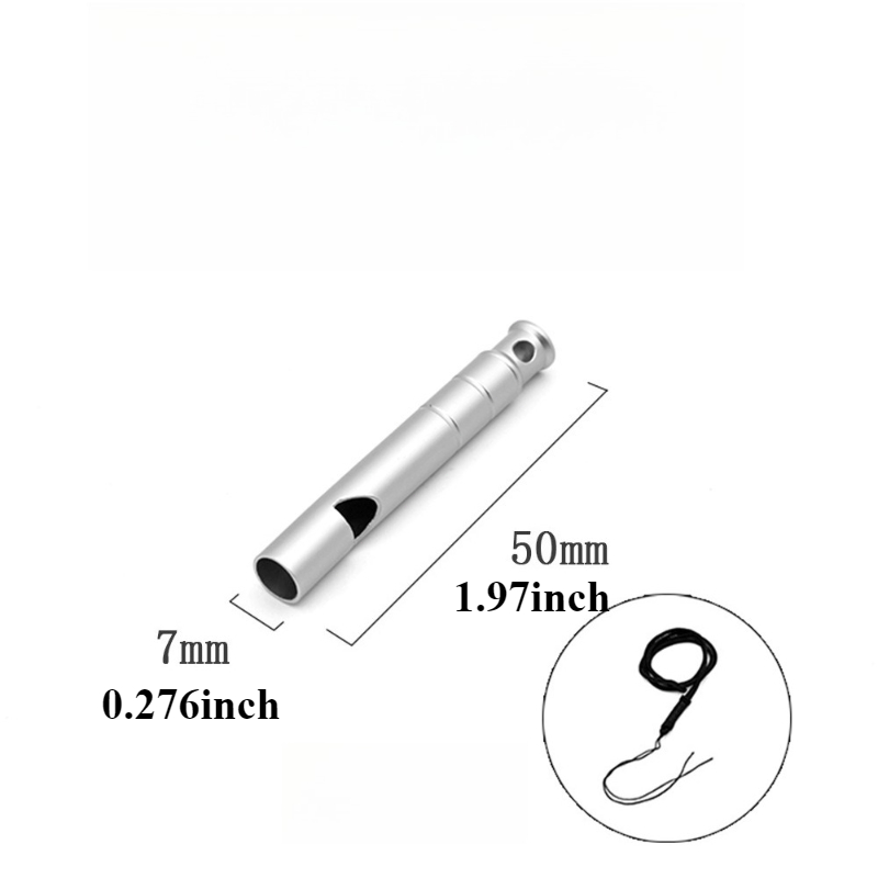 Loud Outdoor Emergency Whistle Necklace Survival Safety EDC Hiking Camping Gear