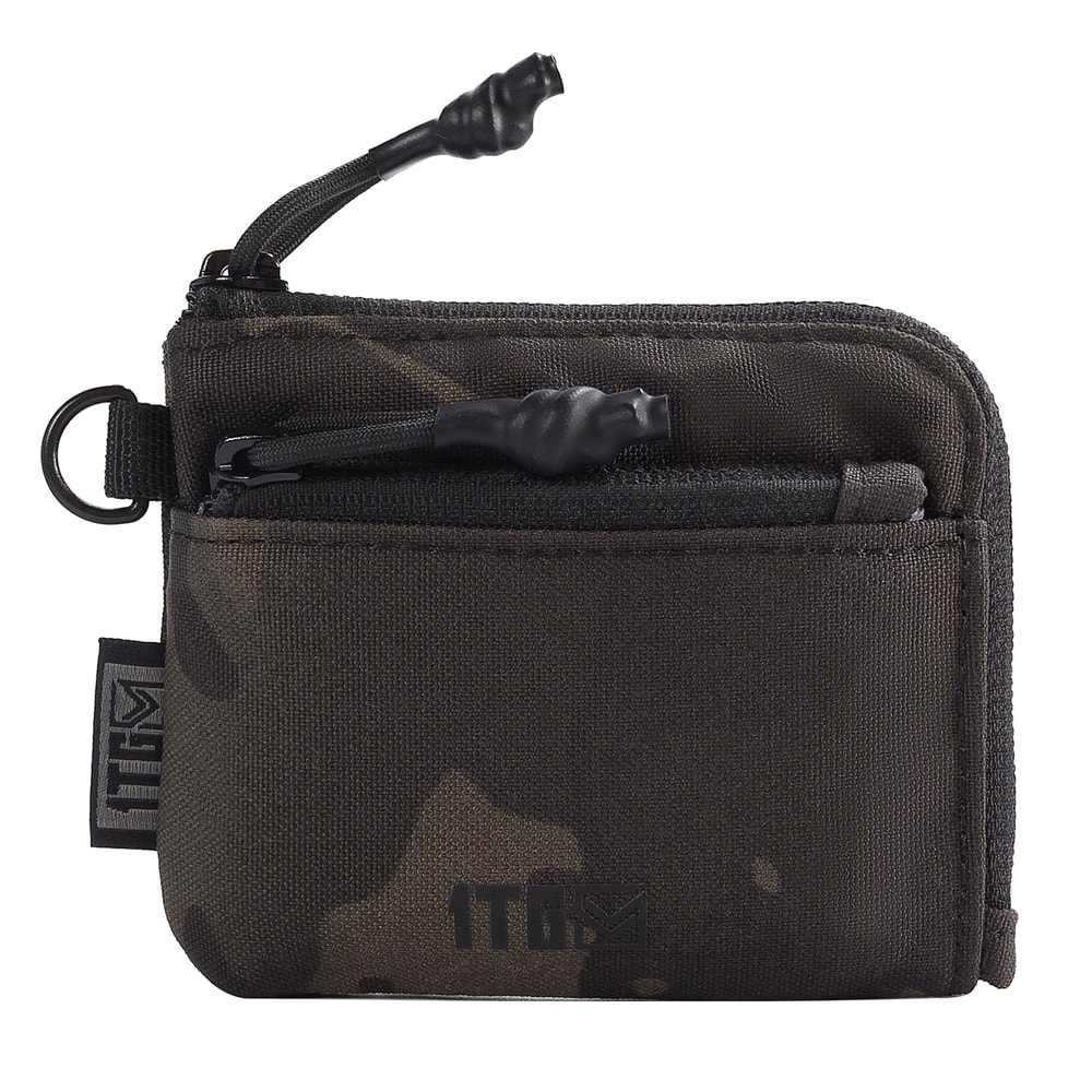 Waterproof EDC Pouch Compact Mini Wallet With Zipper Coin Storage And Keychain Carry 0