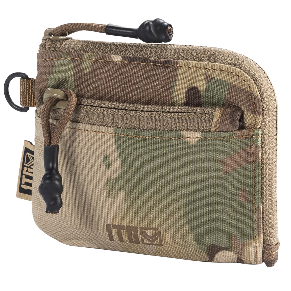 Waterproof EDC Pouch Compact Mini Wallet With Zipper Coin Storage And Keychain Carry 6