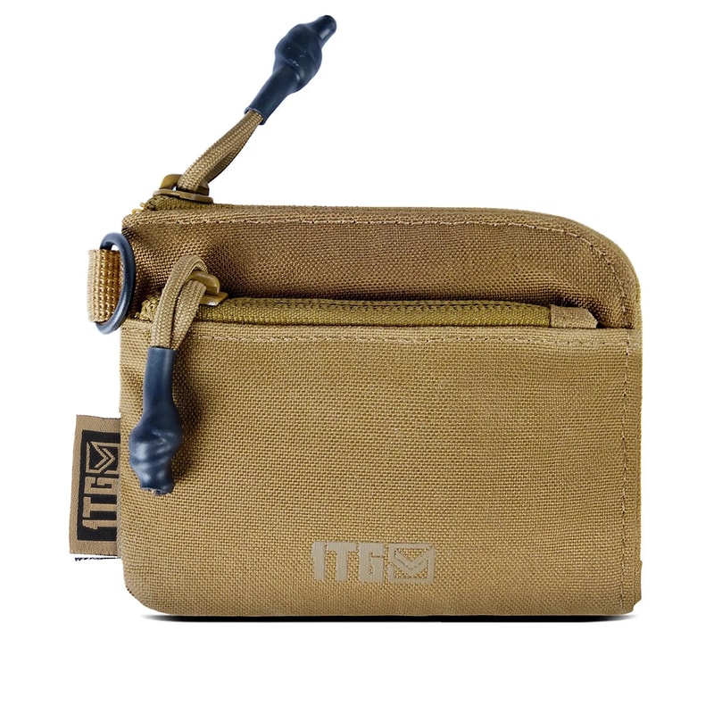 Waterproof EDC Pouch Compact Mini Wallet with Zipper Coin Storage and Keychain Carry