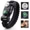 High Visibility Survival Bracelet With LED Light Compass And Whistle For Camping And Emergency Use 0