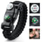 High Visibility Survival Bracelet With LED Light Compass And Whistle For Camping And Emergency Use 0
