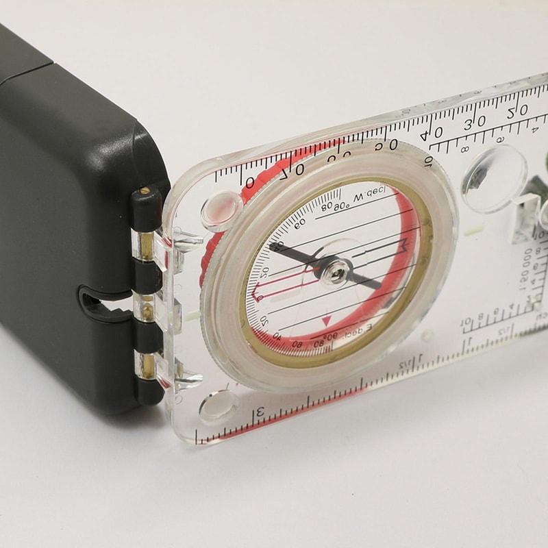 High Precision Outdoor Compass Map Ruler for Hiking Navigation and Survival