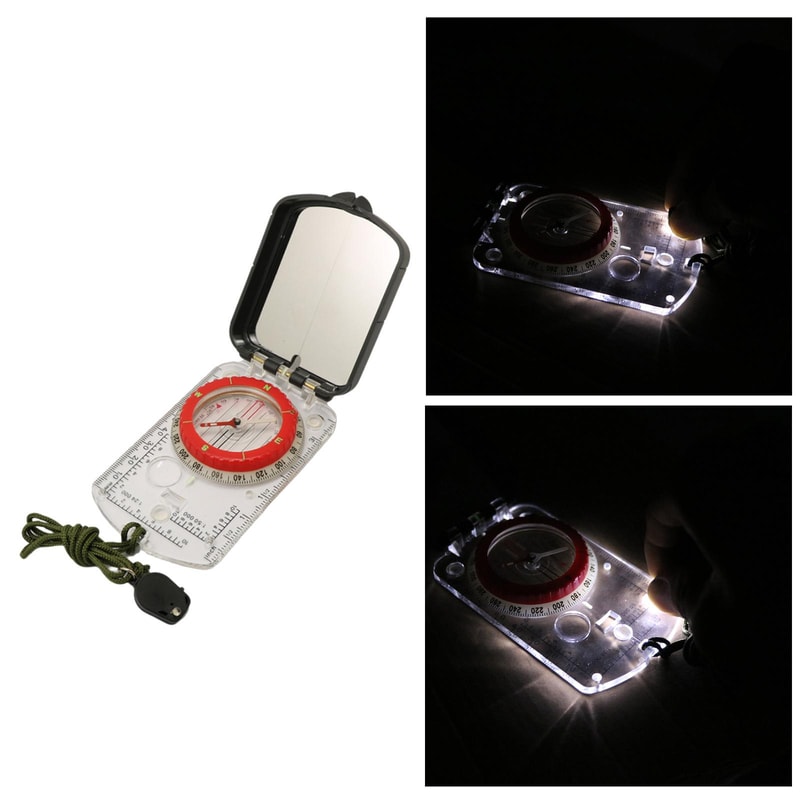 High Precision Outdoor Compass Map Ruler for Hiking Navigation and Survival