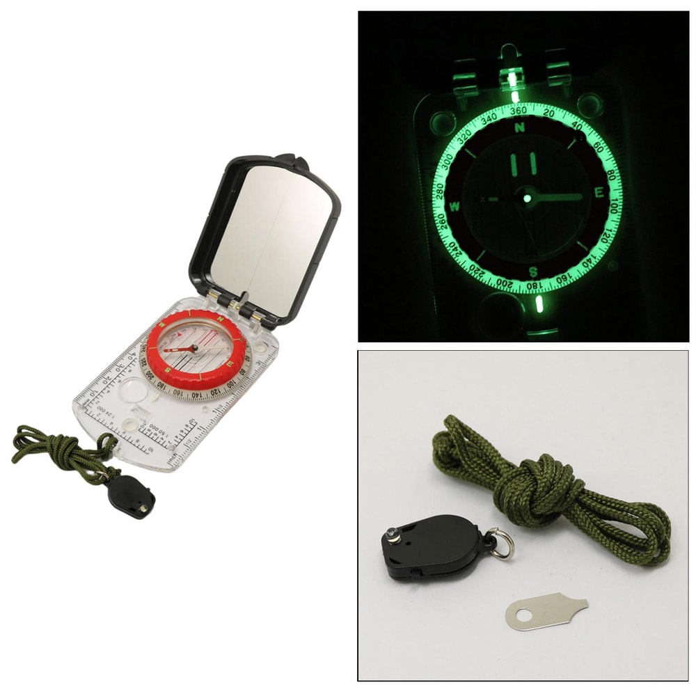 High Precision Outdoor Compass Map Ruler for Hiking Navigation and Survival