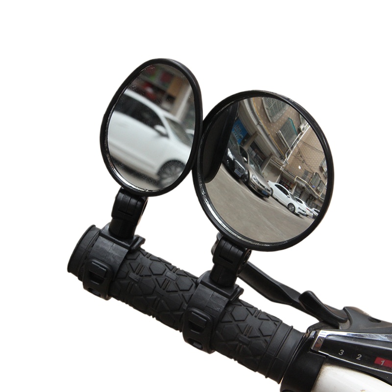 Adjustable Bicycle Rearview Mirror Wide Angle Bike Handlebar Mirror for Safer Cycling