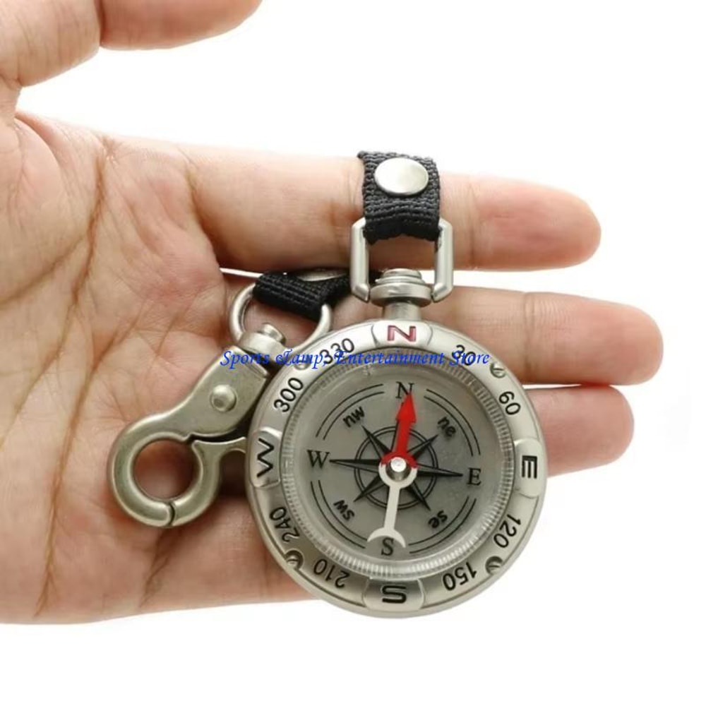 Portable Survival Pocket Compass with Lanyard Accurate navigation compass for Hiking Camping Outdoor Gear