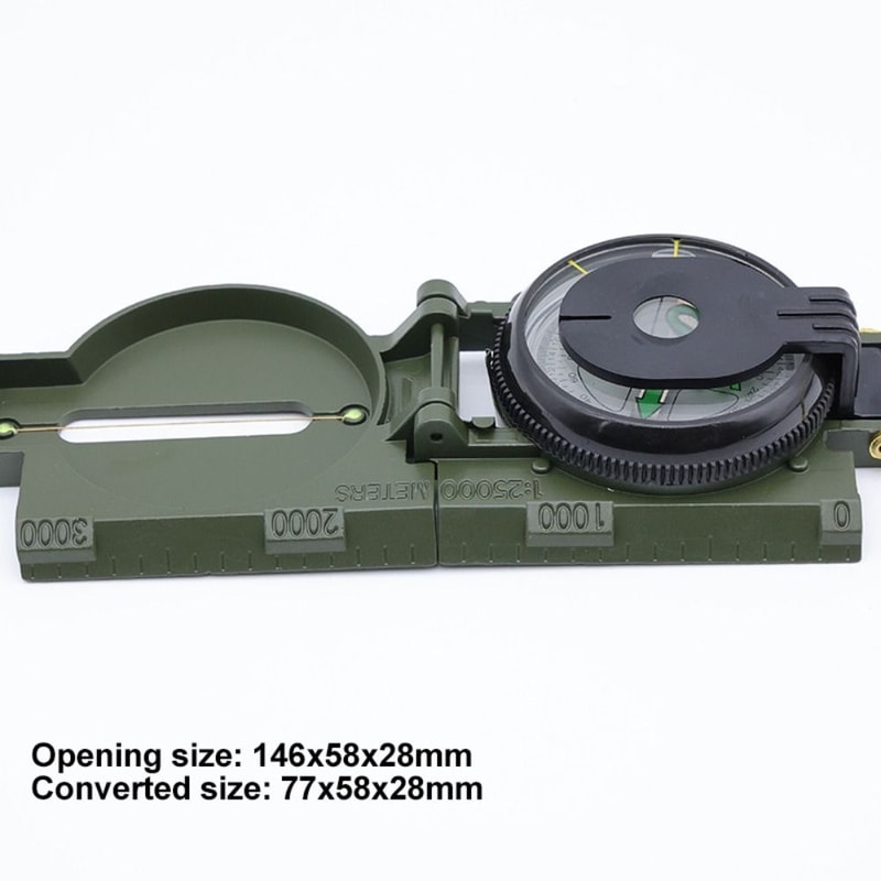 Professional Waterproof Survival Compass, High Precision Magnetic Navigation Tool for Hiking Camping Mountaineering