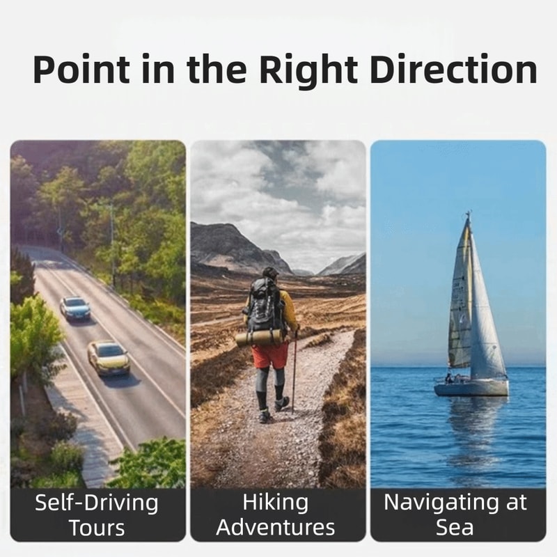 Professional Waterproof Survival Compass, High Precision Magnetic Navigation Tool for Hiking Camping Mountaineering