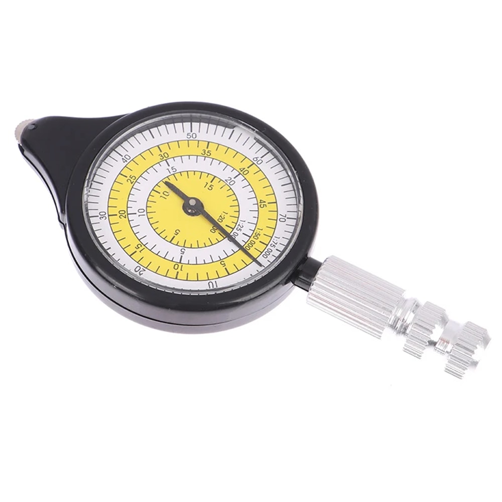 Portable Map Measuring Tool Curvimeter Odometer with Compass for Outdoor Navigation and Hiking
