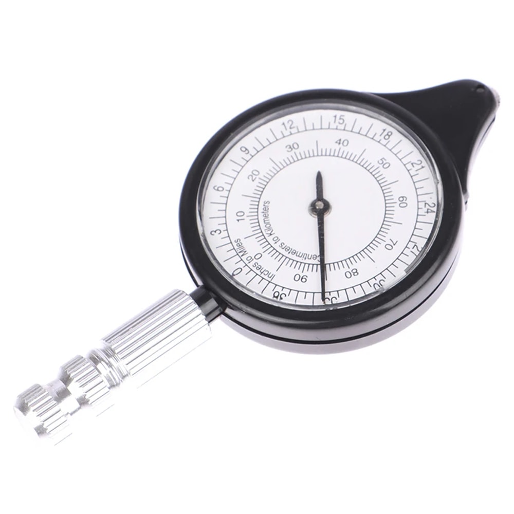 Portable Map Measuring Tool Curvimeter Odometer with Compass for Outdoor Navigation and Hiking