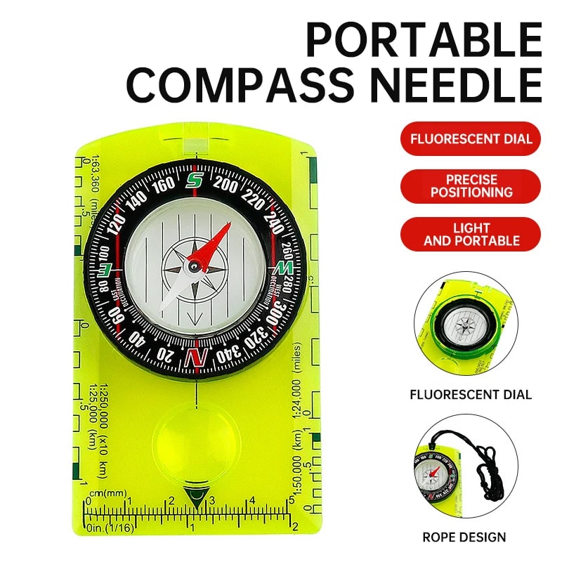 Kids Waterproof Survival Compass for Camping and Outdoor Navigation Tool