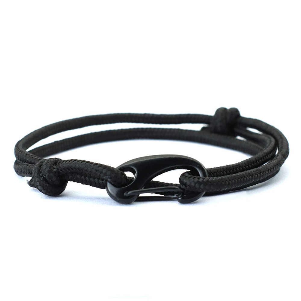 Adjustable Paracord Bracelet for Men Durable Nautical Rope Survival Style Wristband