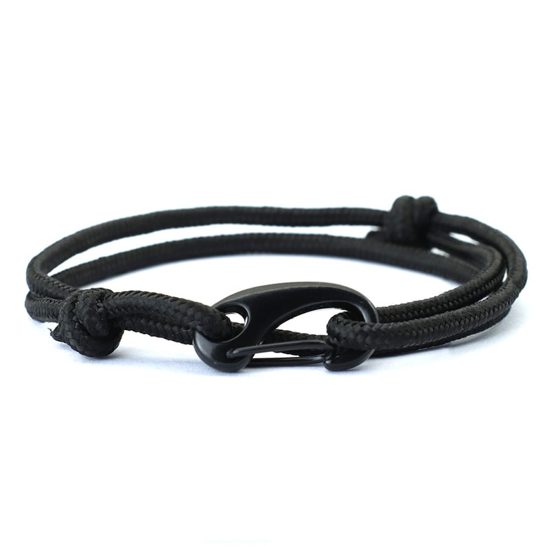 Adjustable Paracord Bracelet for Men Durable Nautical Rope Survival Style Wristband