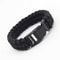 All-in-One Survival Bracelet with Fire Starter Compass Whistle Paracord Gear for Outdoor Adventure