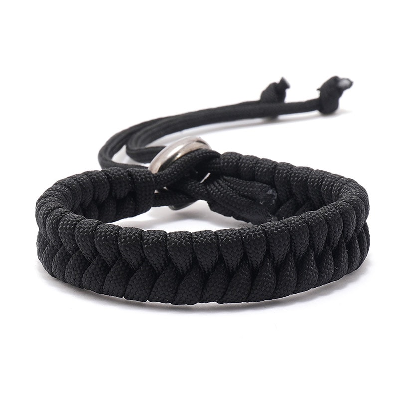 Adjustable Paracord Survival Bracelet for Men Tactical Outdoor Gear Stylish Everyday Wear