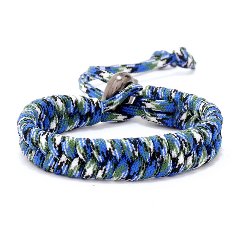Adjustable Paracord Survival Bracelet for Men Tactical Outdoor Gear Stylish Everyday Wear