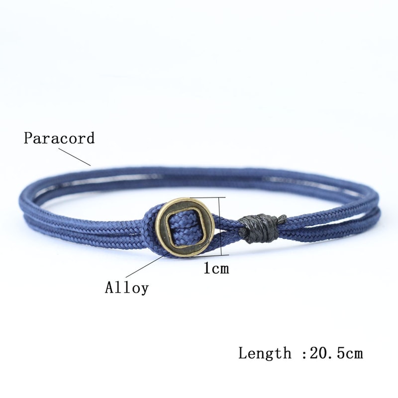 Handmade Nautical Rope Bracelet for Men Durable Paracord Bracelet with Easy Hook Closure
