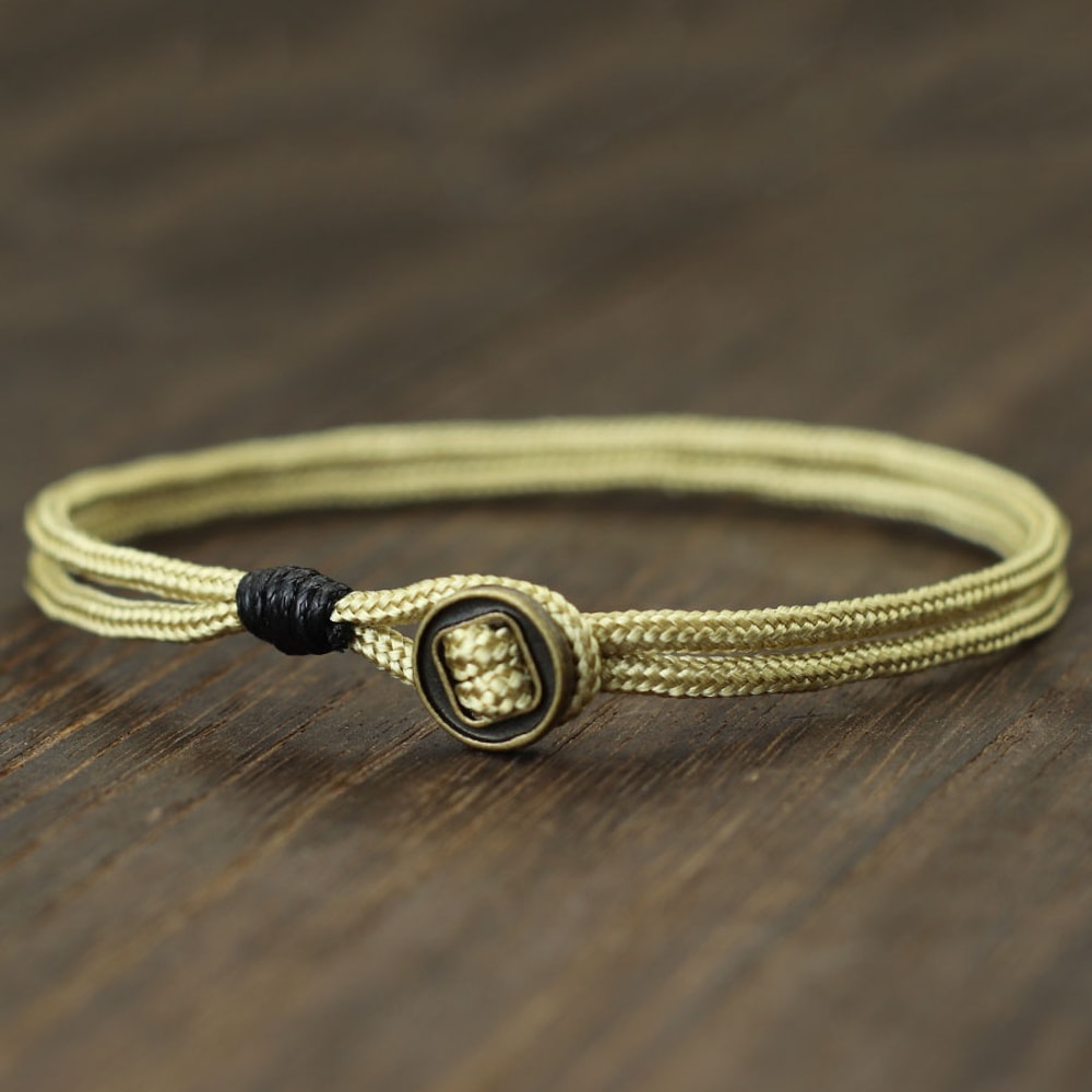 Handmade Nautical Rope Bracelet for Men Durable Paracord Bracelet with Easy Hook Closure