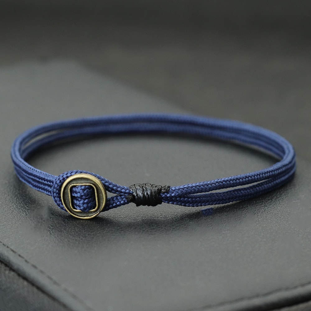 Handmade Nautical Rope Bracelet for Men Durable Paracord Bracelet with Easy Hook Closure