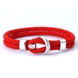 nautical rope bracelet for men double layer adjustable cord bracelet casual stylish wristwear