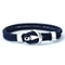 Nautical Rope Bracelet for Men Double Layer Adjustable Cord Bracelet Casual Stylish Wristwear