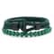 Men Nautical Rope Bracelet with Natural Malachite Beads Handmade Hook Clasp
