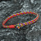 Red Rope Bracelet for Men Adjustable Wrap Bracelet Minimalist Casual Wrist Jewelry