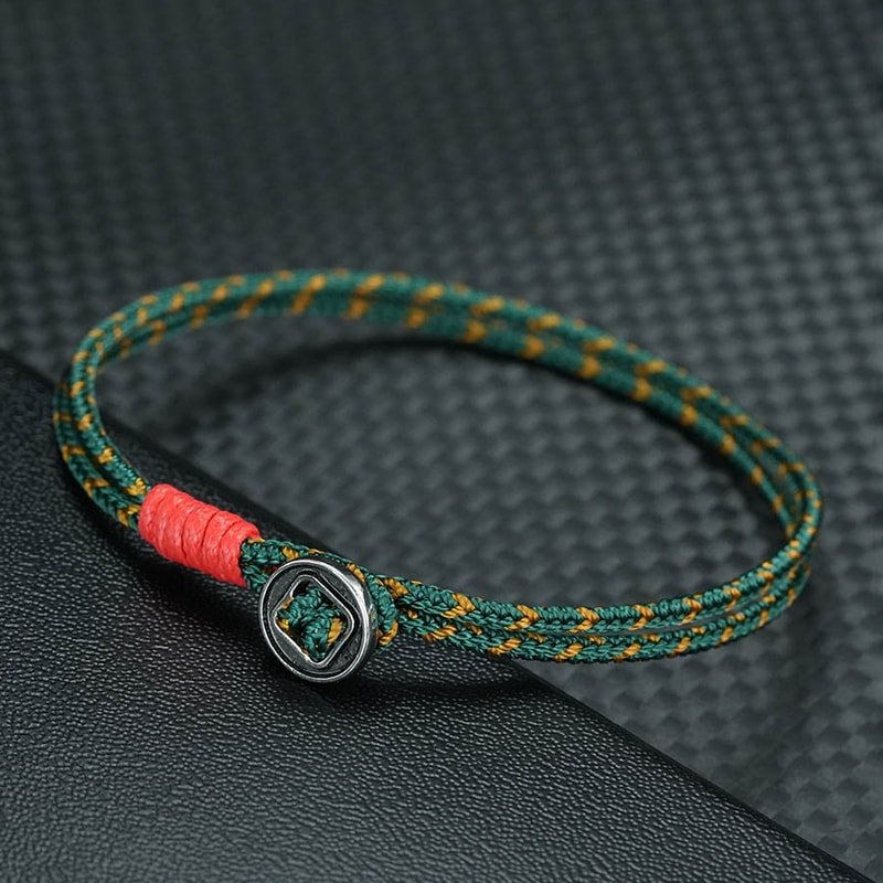 Red Rope Bracelet for Men Adjustable Wrap Bracelet Minimalist Casual Wrist Jewelry