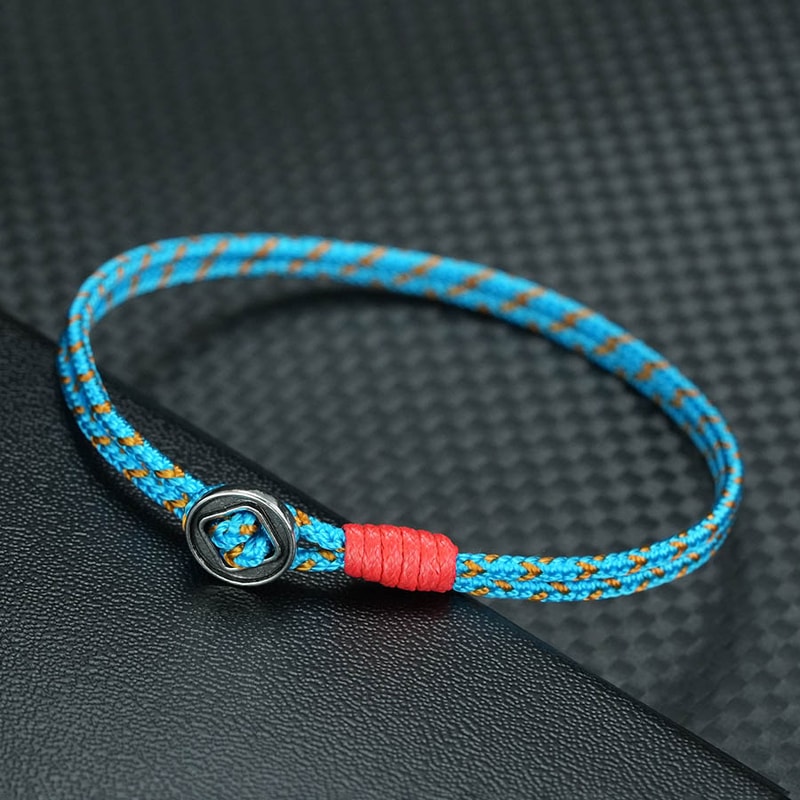 Red Rope Bracelet for Men Adjustable Wrap Bracelet Minimalist Casual Wrist Jewelry