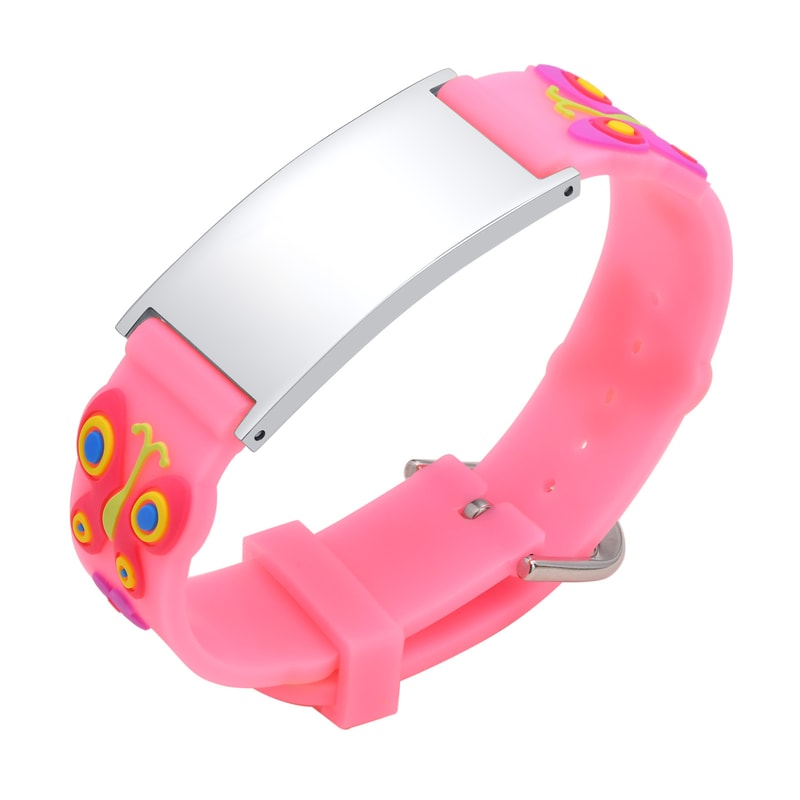 Adjustable Kids Safety ID Bracelet Emergency Contact Wristband for Toddlers and Children