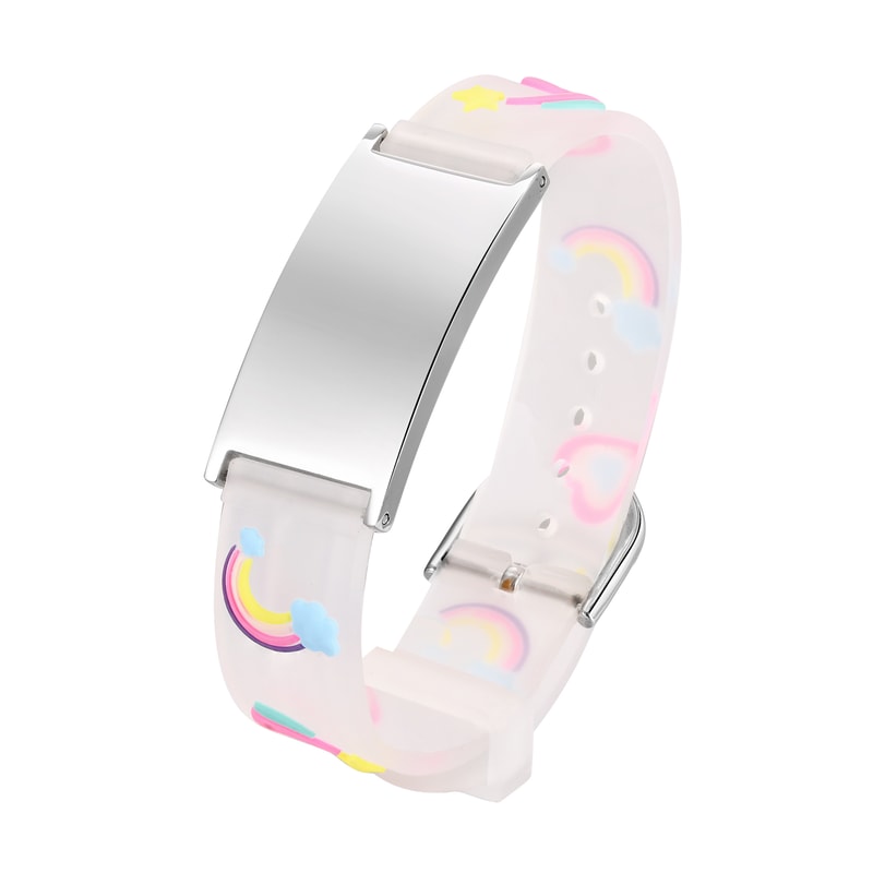 Adjustable Kids Safety ID Bracelet Emergency Contact Wristband for Toddlers and Children