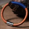 Handwoven Leather Rope Bracelet Vintage Boho Couple Wristband Adjustable Cowhide Bracelet