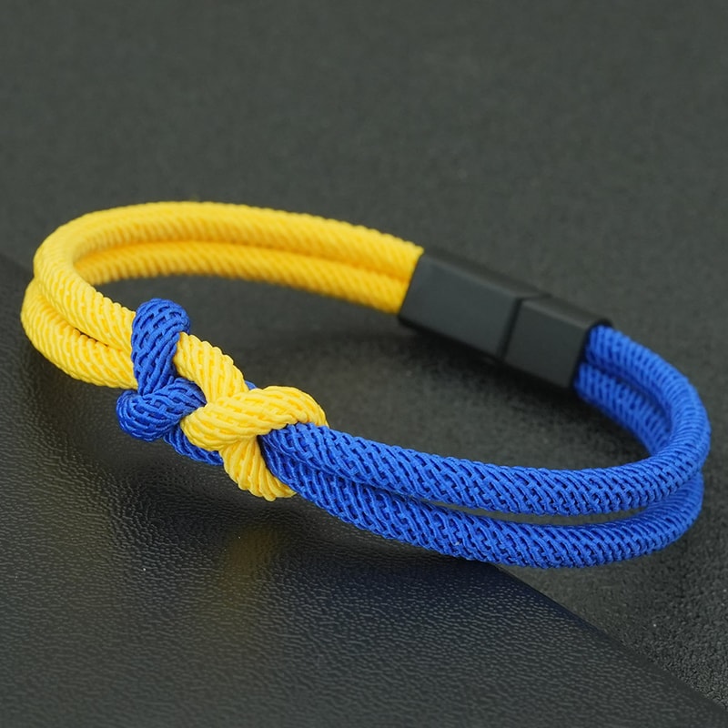 Handmade Braided Bracelet for Men Ethnic Rope Knot Stylish Gift for Boyfriend