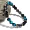 Blue Tiger Eye Bracelet Handmade Elastic Gemstone Bead Bracelet for Men and Women Daily Wear