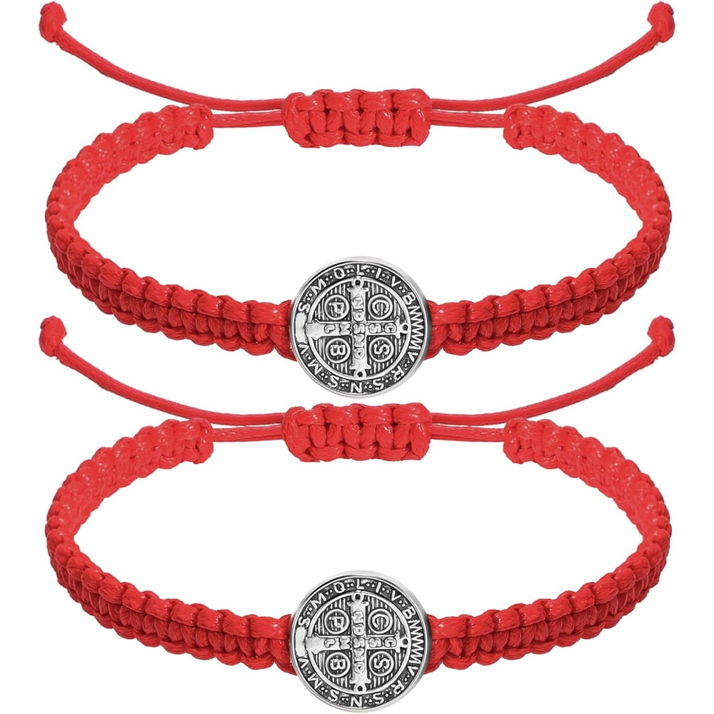 Saint Benedict Bracelet Adjustable Catholic Bracelet Religious Protection Jewelry 7