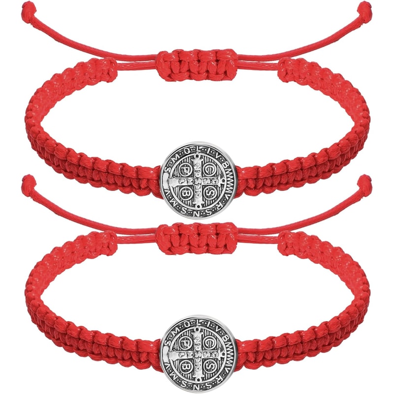 Saint Benedict Bracelet Adjustable Catholic Bracelet Religious Protection Jewelry 7