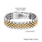 Magnetic Stainless Steel Watch Band Bracelet for Men Adjustable Chunky Link Wristband Jewelry Gift