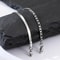 Mens Stainless Steel Bracelet Adjustable Minimalist Silver Chain Wristband
