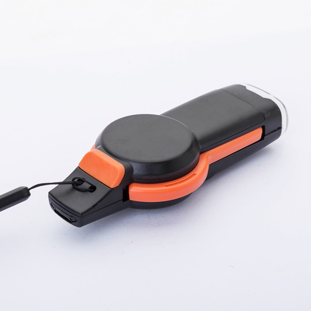 Multifunction Survival Whistle with LED Light and Thermometer for Camping Safety Gear