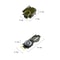 Military Waterproof Hiking Compass High Precision Lensatic Survival Navigation Tool