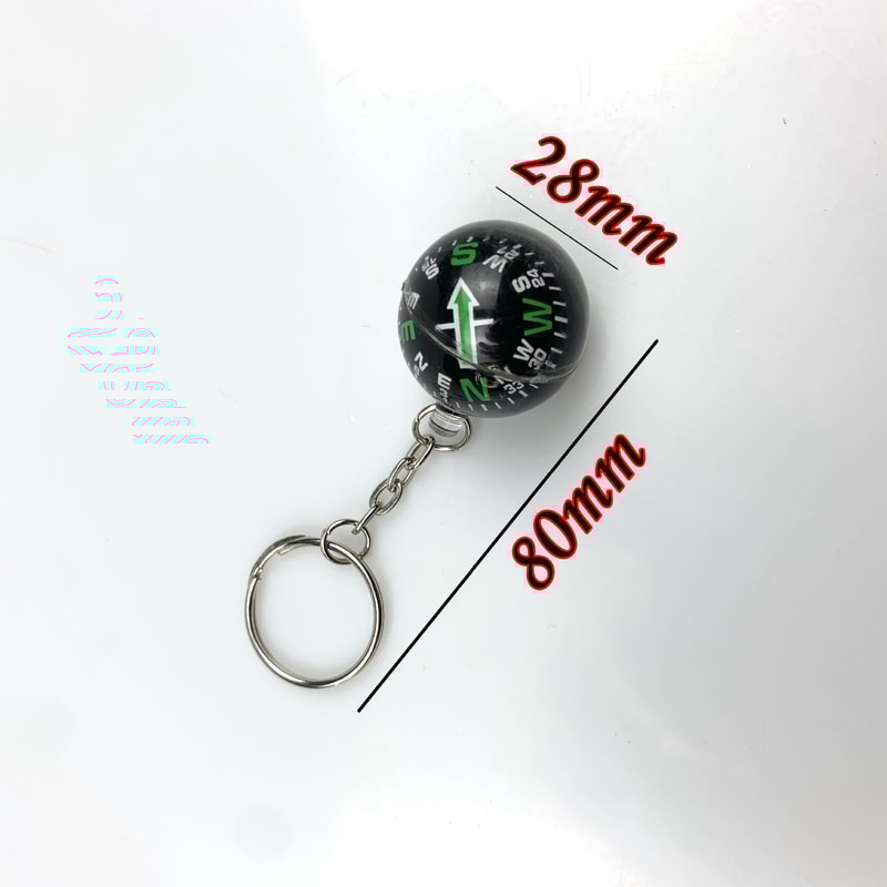 Portable Compass Mini Keychain Survival Tool for Hiking and Outdoor Navigation