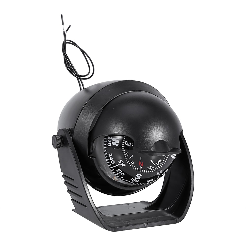 High Precision LED Marine Compass Pivoting Navigation Compass for Boat Car Dashboard