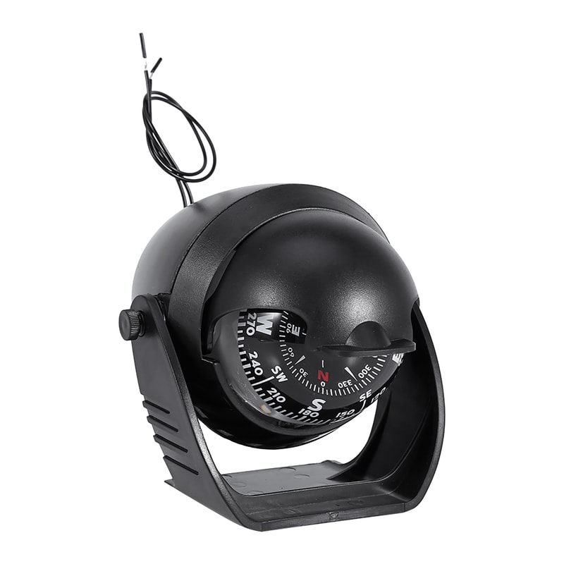 High Precision LED Marine Compass Pivoting Navigation Compass for Boat Car Dashboard