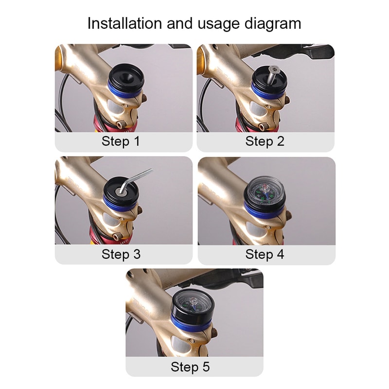 Bike Handlebar Compass Waterproof Navigation Tool for Cycling and Hiking