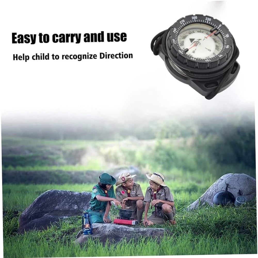 Professional Diving Compass Watch Waterproof Luminous Underwater Navigator for Scuba and Outdoor Exploration